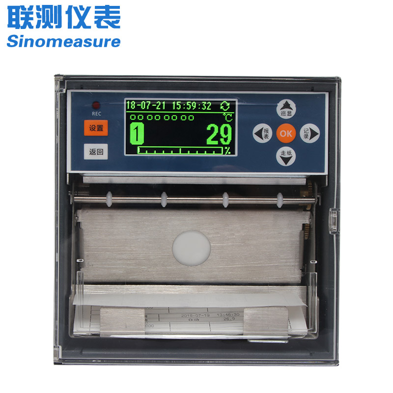 联测_SIN-R1200_1-12通道可选_有纸记录仪_液晶屏_FO值/压力/温度等参数