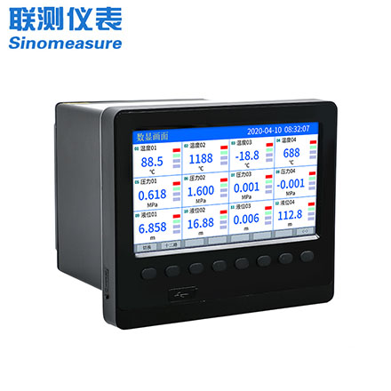 联测_SIN-R6000C/4000C_1~48路可选_7英寸宽屏_彩色/蓝屏_温度检测仪