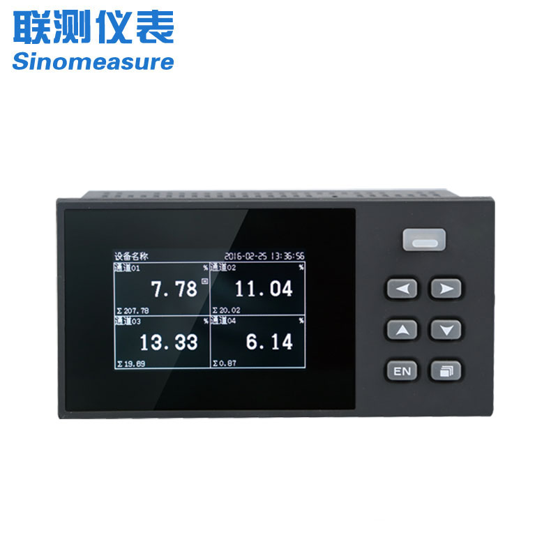 联测-SIN-R200D_1-4路可选_3英寸单色液晶_无纸记录仪_温度_压力_多种参数